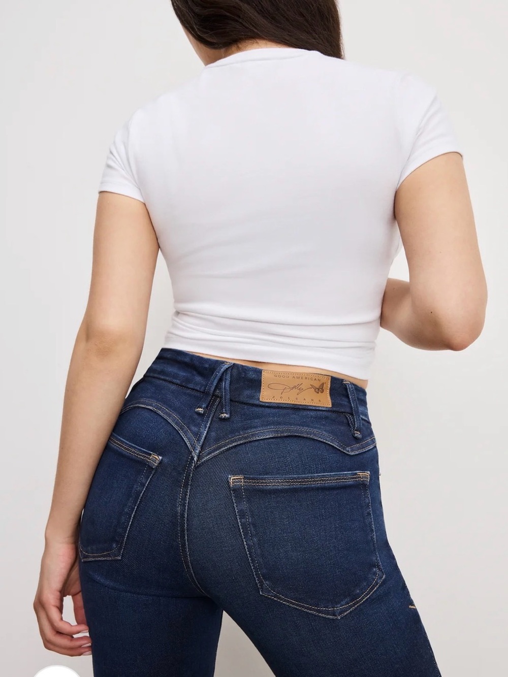 Good American DOLLY PARTON Blue High-Rise Stretch Women’s Jeans
